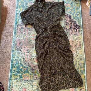 Steve Madden Animal Print High Low Dress